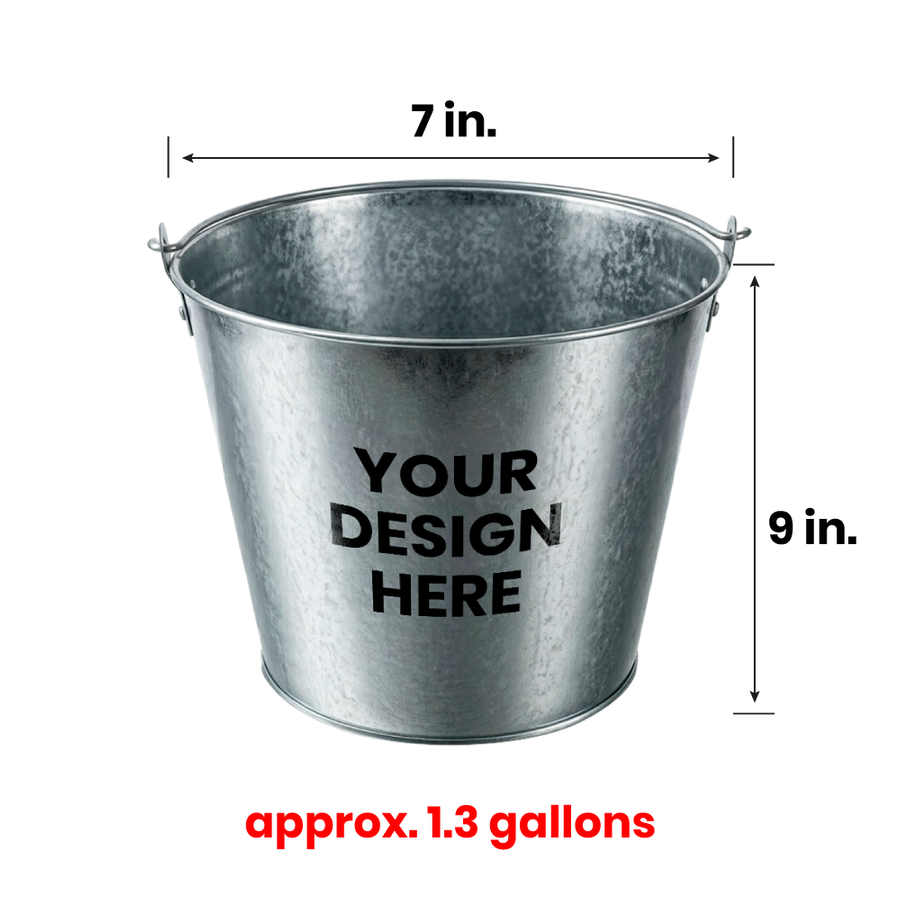 Tinplate Beer Buckets & Opener Combo - Custom Banners Now