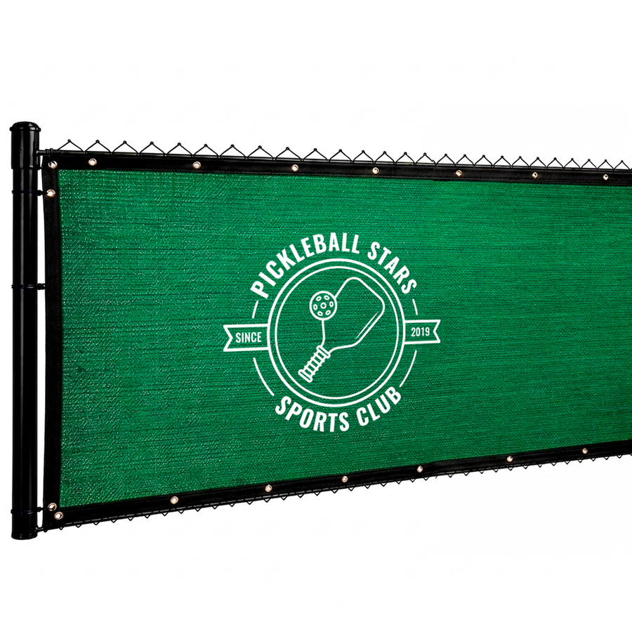 Custom 98% Blockage Fence Screen - Custom Banners Now