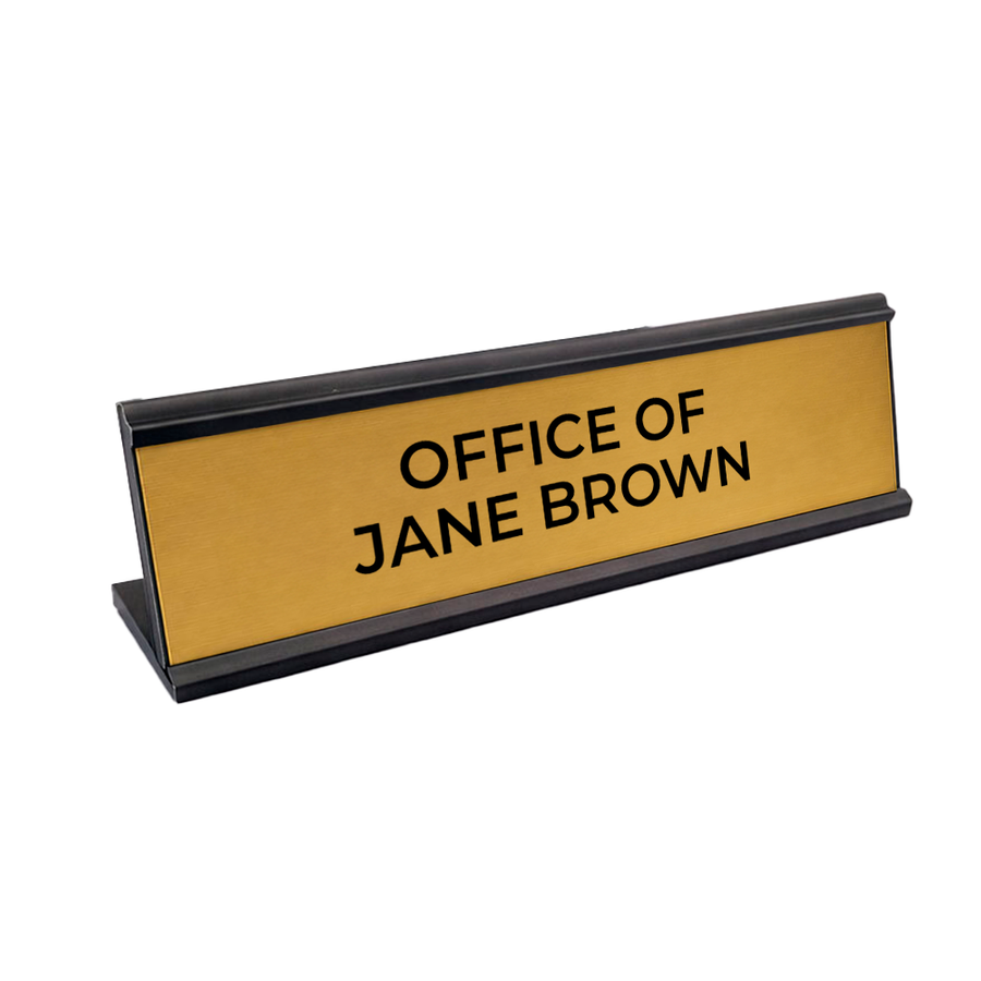 Metal Desktop Name Badges - Custom Banners Now