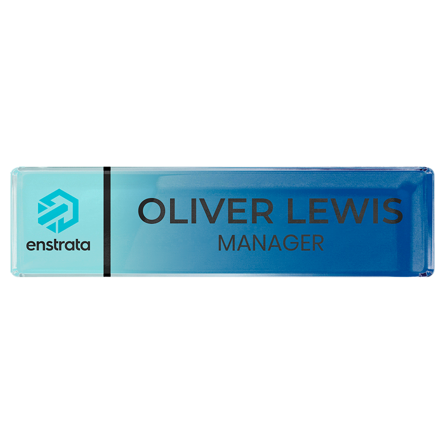 Acrylic Desktop Name Badges - Custom Banners Now