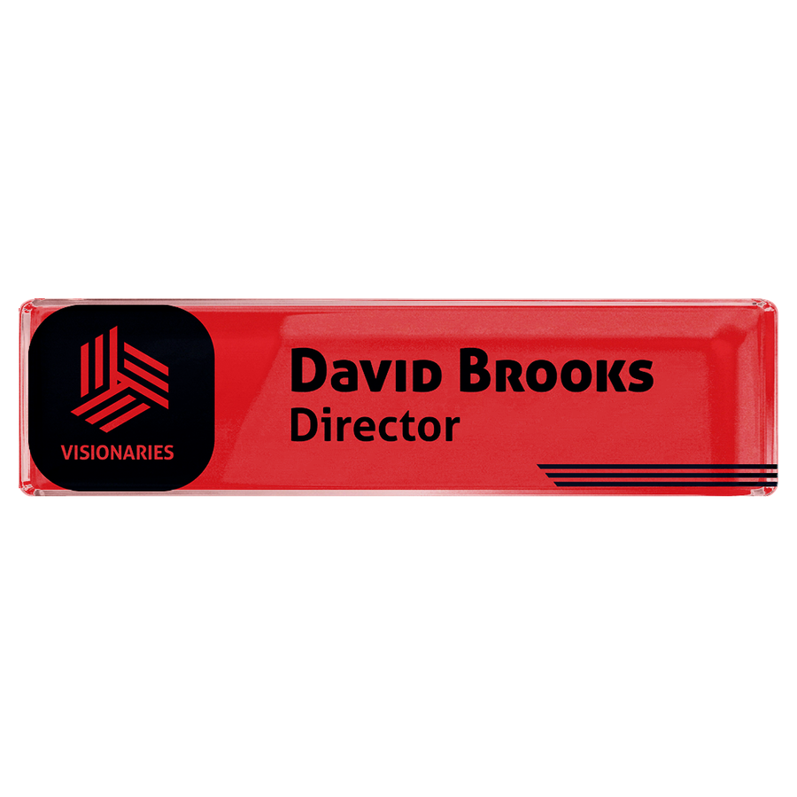 Acrylic Desktop Name Badges - Custom Banners Now
