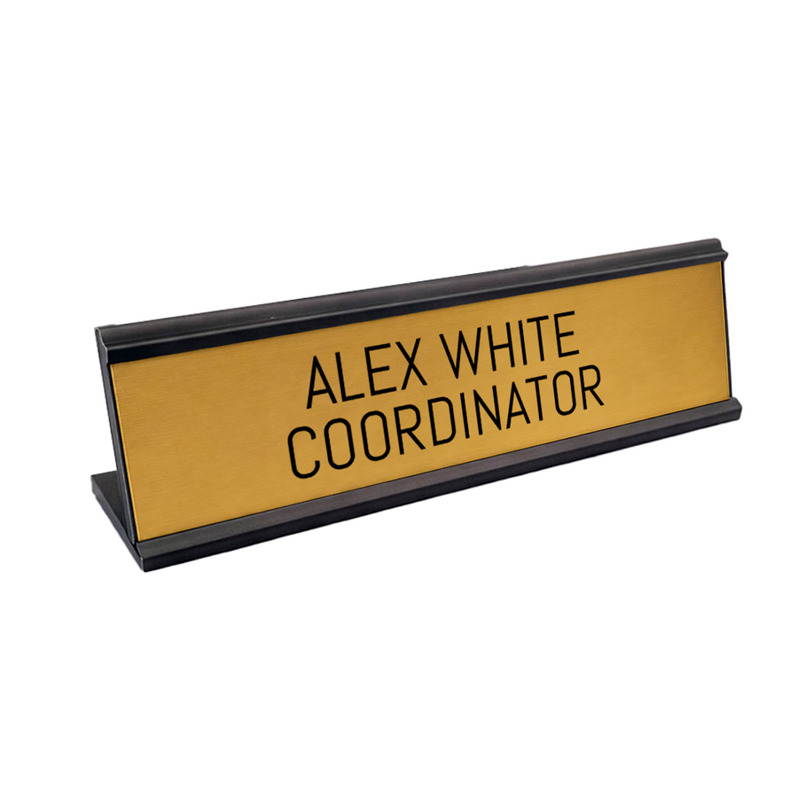 Metal Desktop Name Badges - Custom Banners Now