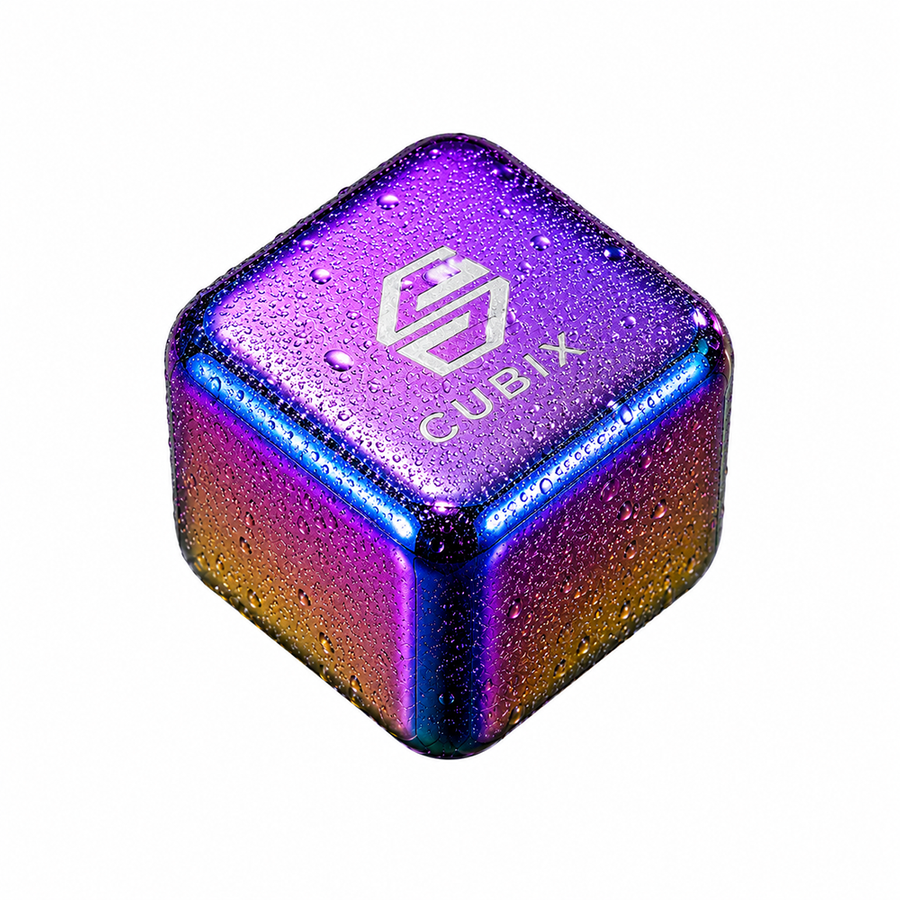 Rainbow Stainless Steel Ice Cubes - Custom Banners Now