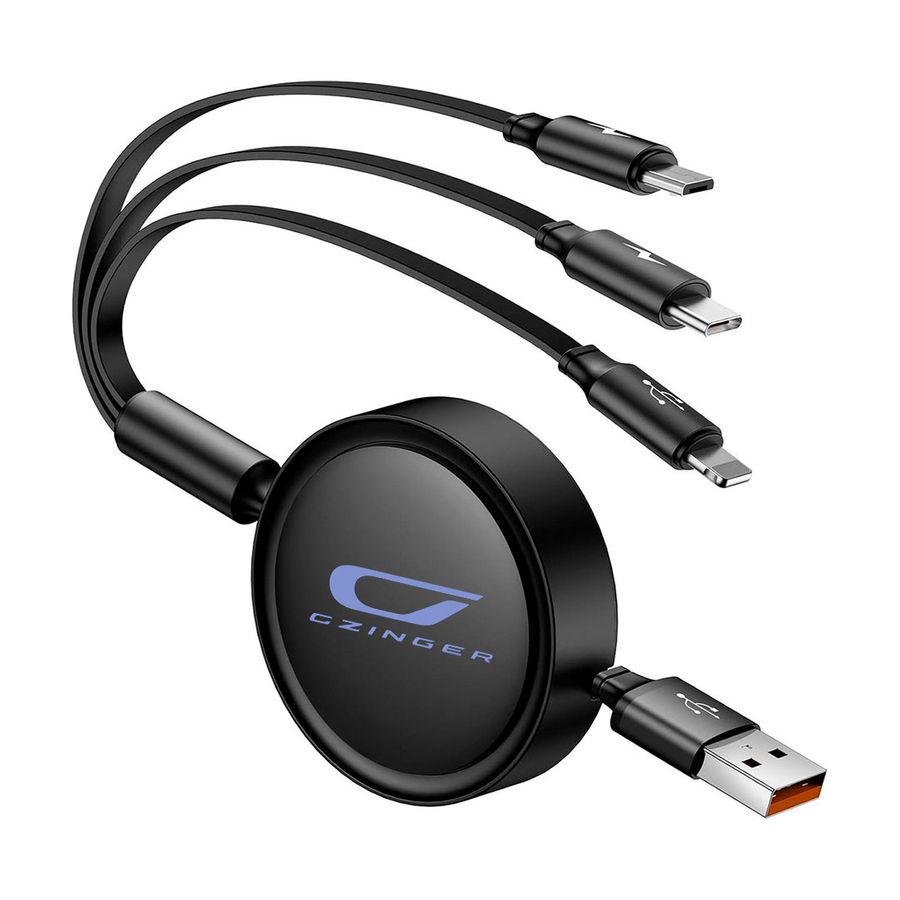 Soft Silicone 3-in-1 Charging Cables - Custom Banners Now