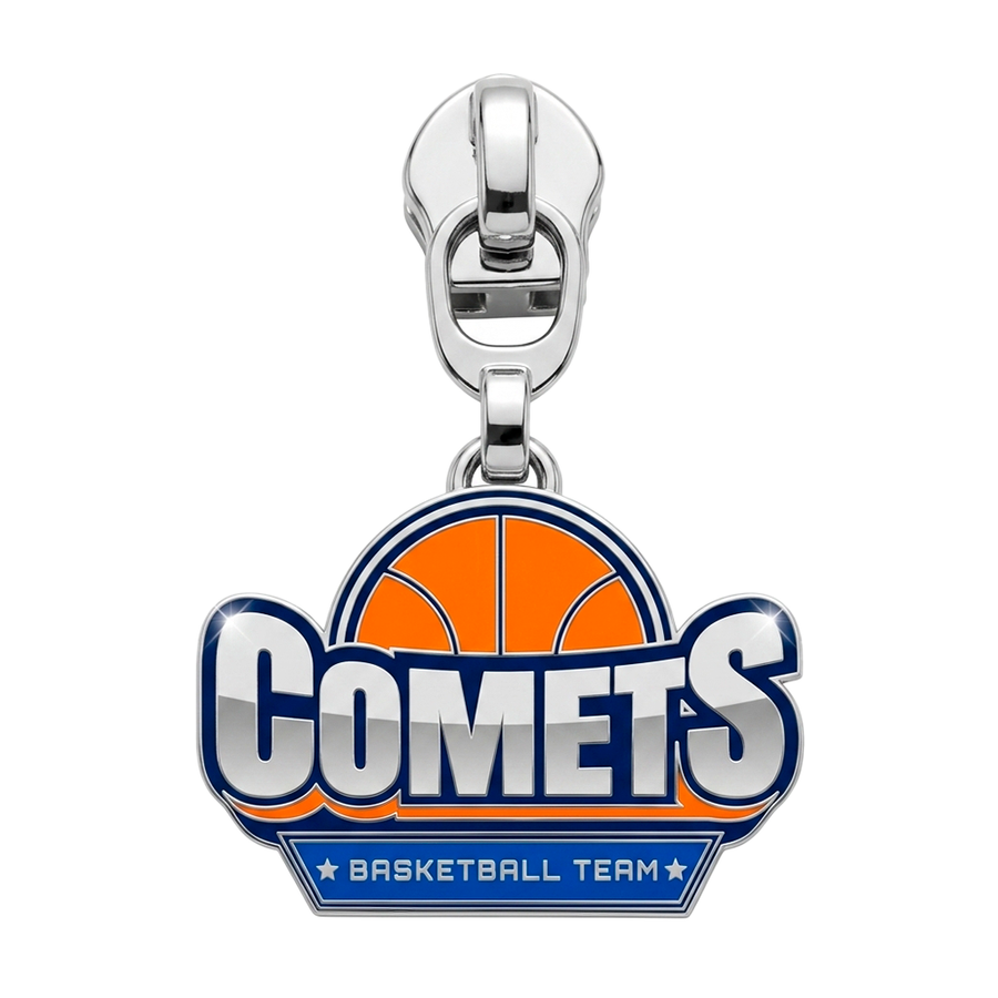 Hard Enamel Metal Zipper Pullers - Custom Banners Now