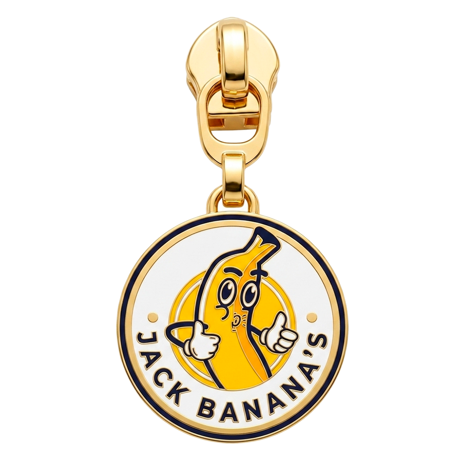 Hard Enamel Metal Zipper Pullers - Custom Banners Now