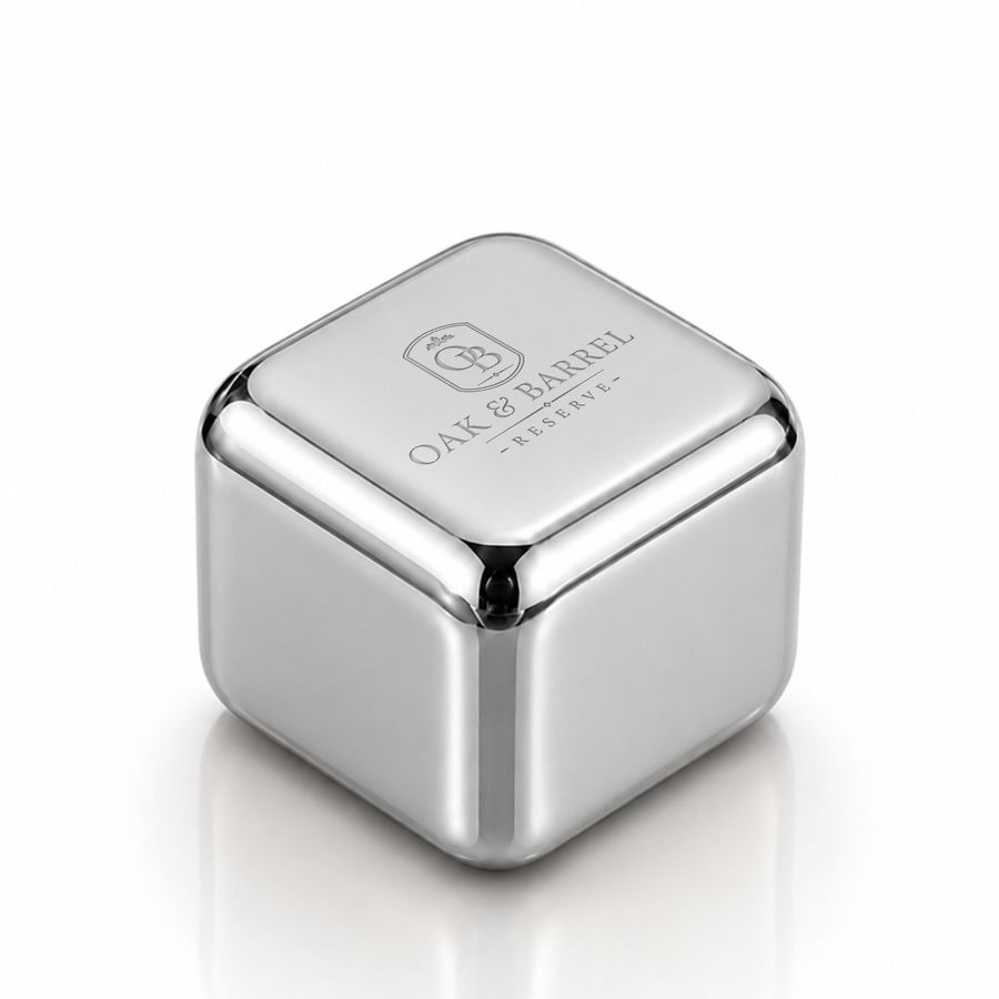Silver Stainless Steel Ice Cubes - Custom Banners Now