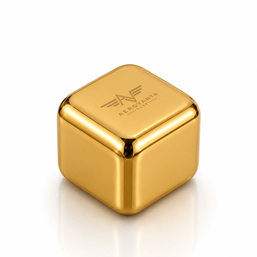 Gold Stainless Steel Ice Cubes - Custom Banners Now