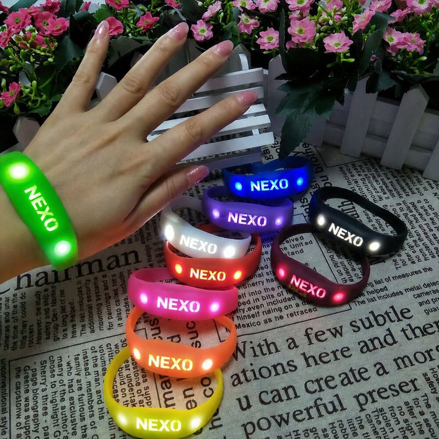 Light Up Silicone Wristbands - Custom Banners Now