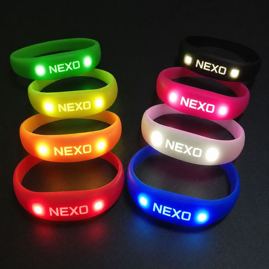 Light Up Silicone Wristbands - Custom Banners Now