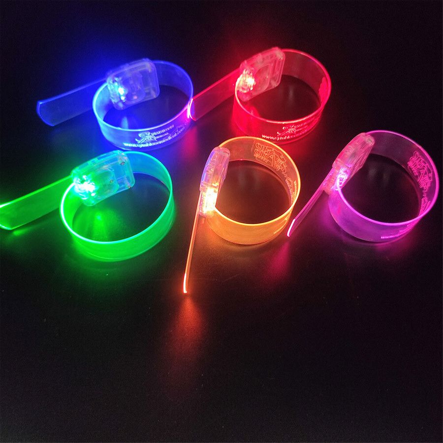 Light Up Plastic Wristbands - Custom Banners Now