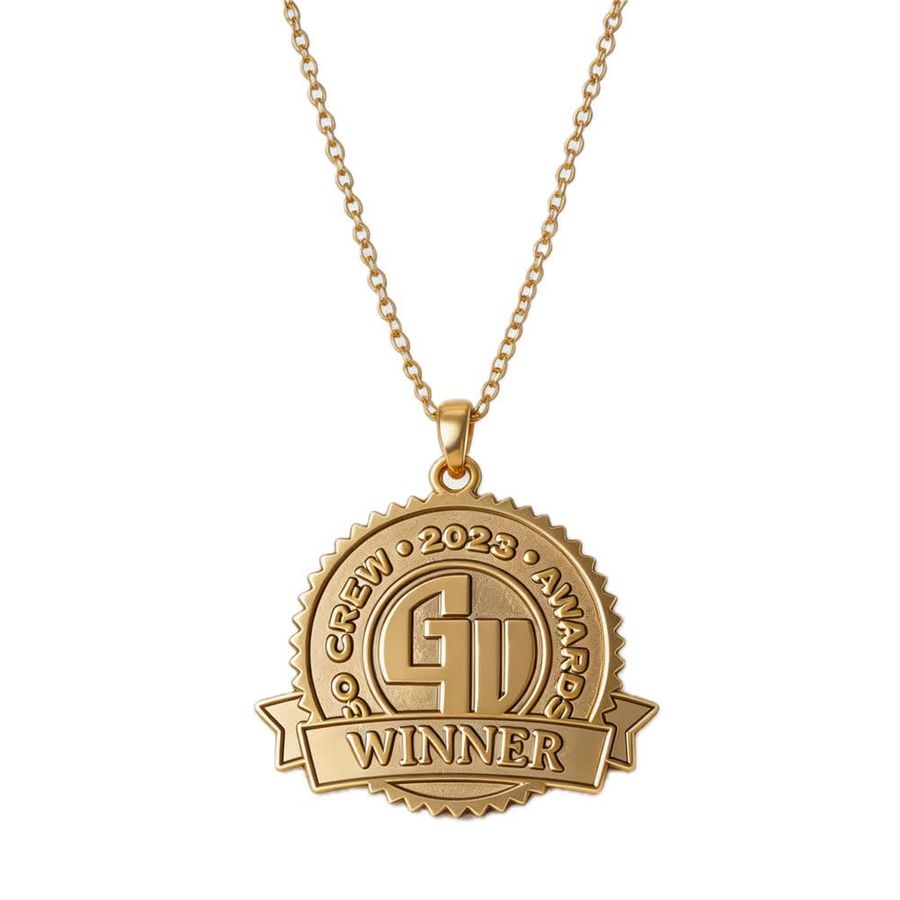 Die Struck Charm Necklaces - Custom Banners Now