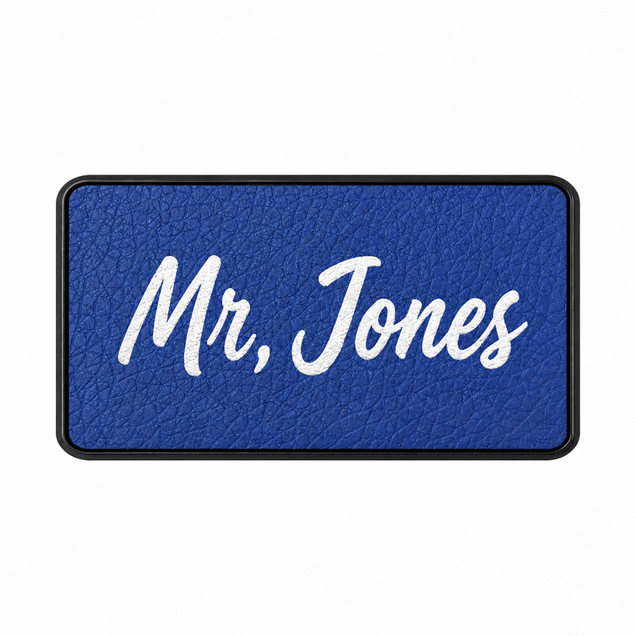 Leather Name Badges - Custom Banners Now
