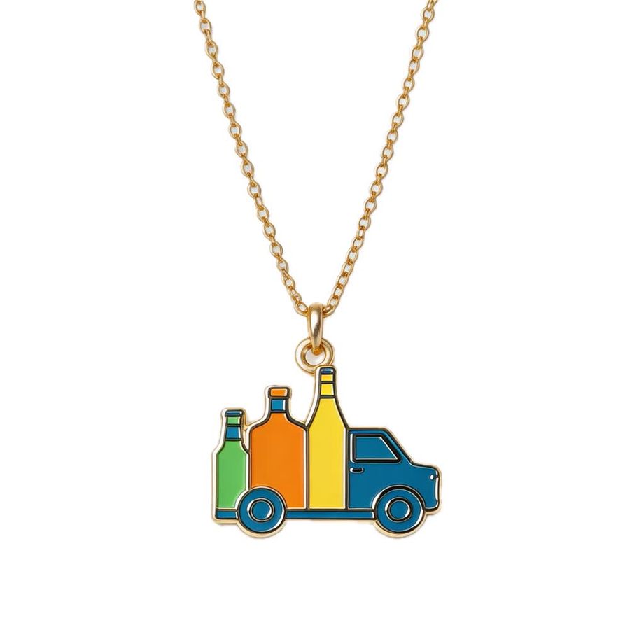 Hard Enamel Charm Necklaces - Custom Banners Now