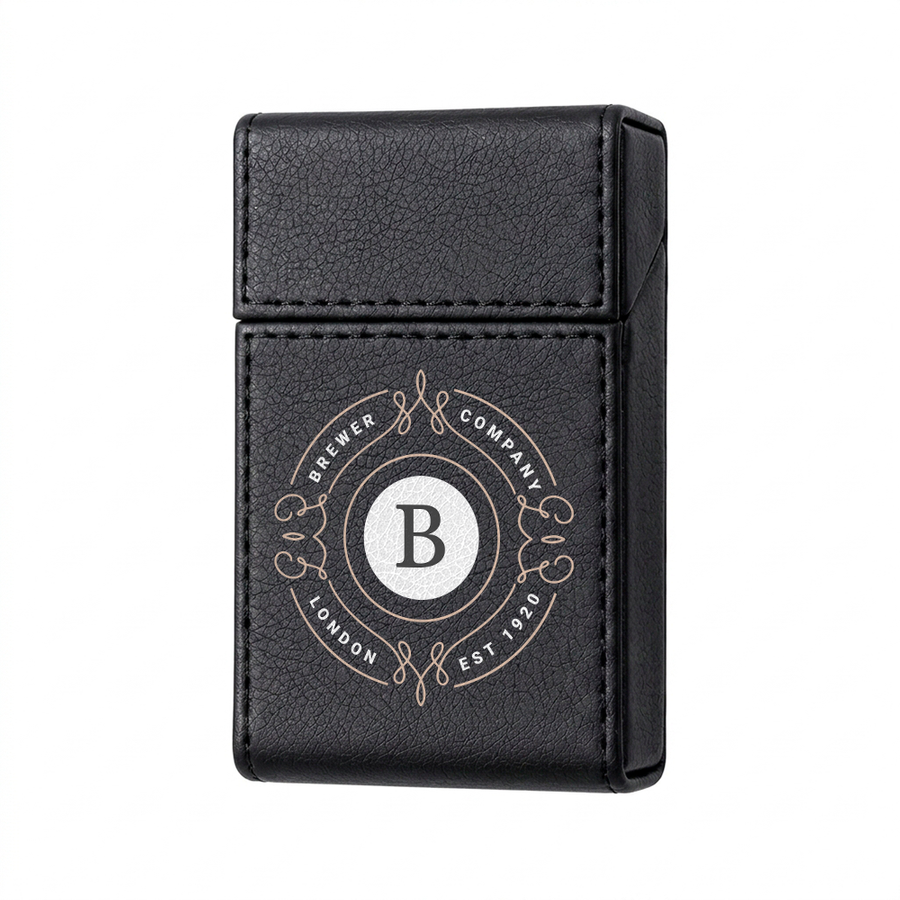 Flip Top PU Leather Full Bag Cigarette Cases - Custom Banners Now