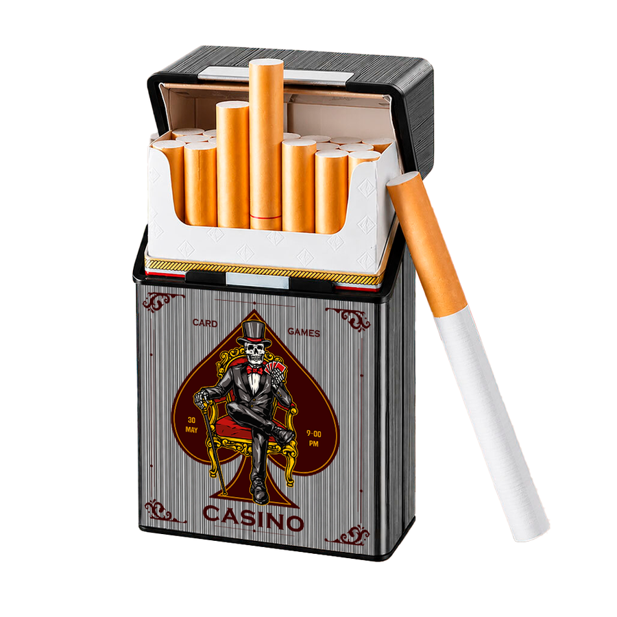 Metal Lid Cigarette Cigarette Cases - Custom Banners Now
