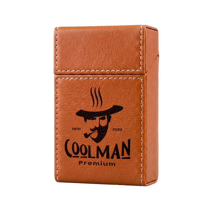 Flip Top PU Leather Full Bag Cigarette Cases - Custom Banners Now