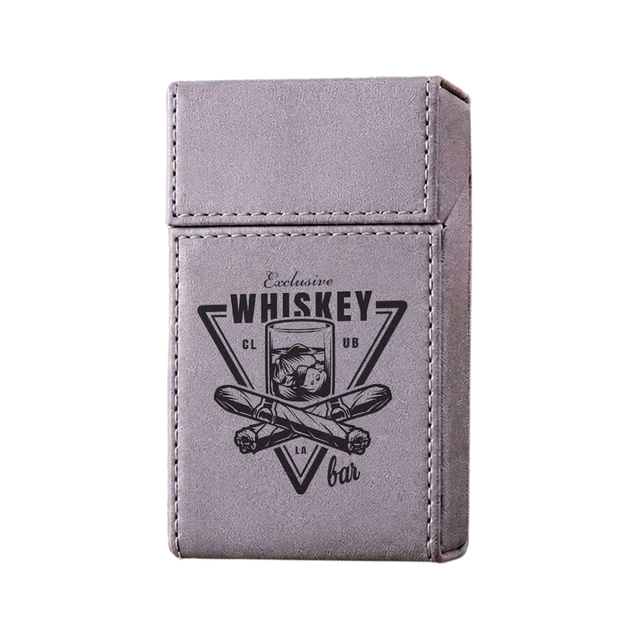 Flip Top PU Leather Full Bag Cigarette Cases - Custom Banners Now