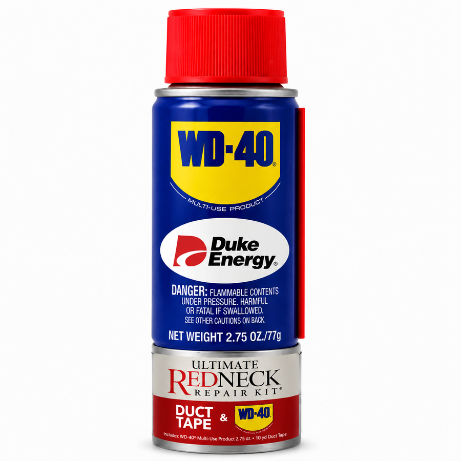 Ultimate Redneck Repair Kits, WD-40 2.75 oz Handy Cans and 6 yards of Duct Tapes - Custom Banners Now