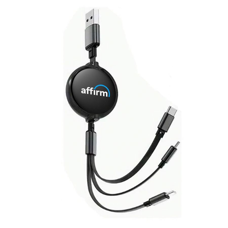 Soft Silicone 3-in-1 Charging Cables - Custom Banners Now
