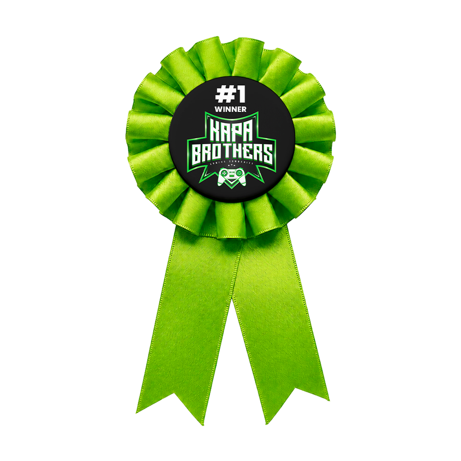 Solid Color Rosette Buttons - Custom Banners Now