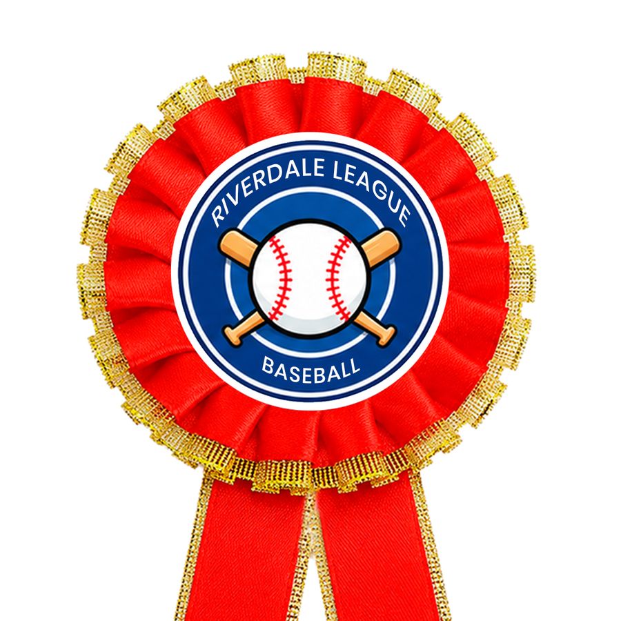 Metallic Edge Rosette Buttons - Custom Banners Now